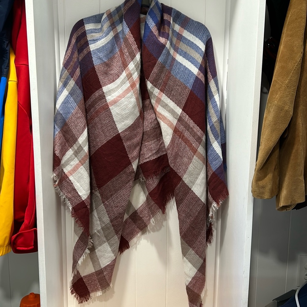 Plaid Blanket Wrap/Scarf